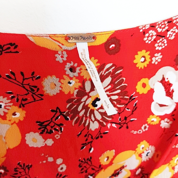 Free People | Gorgeous Jess Wrap Maxi Dress Red Combo for Revolve | Small - Picture 12 of 12